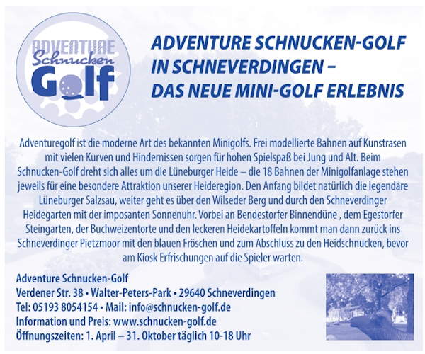 Adventure Schnuckengolf Schneverdingen